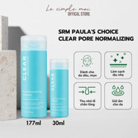 Sữa rửa mặt Paula's Choice ngăn ngừa mụn và se khít lỗ chân lông Clear Pore Normalizing Cleanser 30ml, 177ml