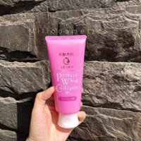 Sữa rửa mặt Perfect whip collagen in Senka phiên bản Sakura màu hồng- 120g [NOIYNU]