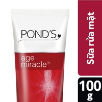 Sữa Rửa Mặt Ponds Chống Lão Hóa Age Miracle (100g) LazadaMall