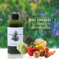 Sữa rửa mặt rau cu qua Super Vegitoks cleanser