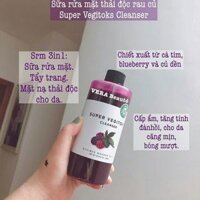 SỮA RỬA MẶT RAU CỦ SUPER VEGITOKS CLEANSER PURPLE (MÀU TÍM) 300ML