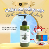 Sữa Rửa Mặt Rau Củ Thải Độc Super Vegitoks Wonder Bath 300ml ( Màu Xanh ) - Mụn,Thải Độc,Mặt Nạ