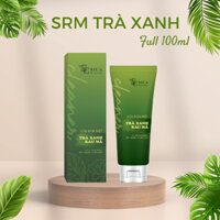 Sửa Rửa Mặt Rau Má Trà Xanh | Gel Tạo Bọt Làm Sạch Da, Dầu Nhờn Và Bụi Bẩn Hỗ Trợ Da Dầu Mụn 100mL | SICA WHITE