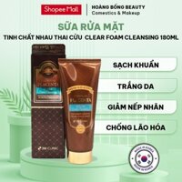 Sữa Rửa Mặt Sạch Khuẩn Trắng Da Nhau Thai Cừu 3W CLINIC Hàn Quốc Placenta Clear Foam Cleansing 180ml