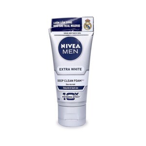 Sữa rửa mặt sạch nhờn dưỡng trắng Nivea Extra White 100g