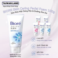 Sữa Rửa Mặt Sáng Mịn & Dưỡng Ẩm Da - BIORE Skin Caring Facial Foam 100g