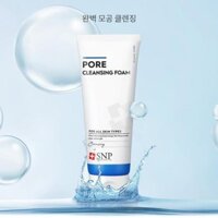 Sữa Rửa Mặt Se Khít Lỗ Chân Lông Chuyên Sâu Sạch Nhờn Giảm Mụn Kiềm Dầu SNP PORE CLEANSING FOAM 150ml