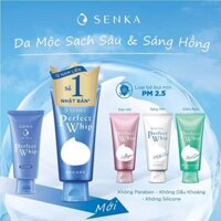 Sữa Rửa Mặt Senka Perfect whip Sữa Rửa Mặt Tạo Bọt Tơ Tằm Trắng Da 120g- Như Quỳnh Store