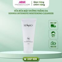 Sữa rửa mặt SENNIO Intensive Whitening Cleanser tạo bọt cấp ẩm dưỡng sáng da 120ml - Nana Shop
