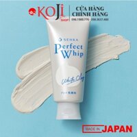 Sữa rửa mặt Shiseido Senka Perfect Whip tuýp 120g - Trắng - White Clay