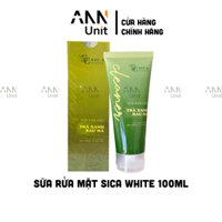 Sữa Rửa Mặt Sica White Chiết Xuất Trà Xanh Rau Má Giúp Giảm Mụn Trắng Da 100ml Chính Hãng