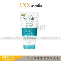 Sữa rửa mặt Simple cho da mụn nhạy cảm 150ml giúp kiềm dầu ngừa mụn
