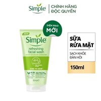 Sữa Rửa Mặt Simple Gel Kind To Skin Refreshing Facial Wash Gel 150ml