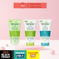 Sữa rửa mặt Simple Kind To Skin Refreshing Facial Wash Gel 150ml
