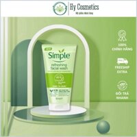Sữa rửa mặt Simple Kind To Skin Refreshing Facial Wash Gel 150ml (SRM Simple Xanh) Chính Hãng - MP Nhỏ