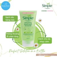 Sữa Rửa Mặt Simple Kind To Skin Refreshing Facial Wash Gel