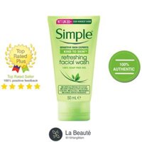 Sữa rửa mặt Simple Refreshing Facial Wash Gel 150ml chính hãng