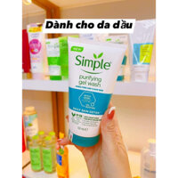 Sữa rửa mặt SIMPLE xanh dương cho da dầu mụn