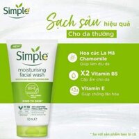 SỮA RỬA MẶT SIMPLE MOISTURISING FACIAL WASH 150ML