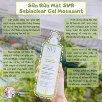 SỮA RỬA MẶT SRV SEBIACLEAR GEL MOUSSANT