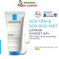 Sữa Rửa Mặt & Sữa Tắm LA ROCHE-POSAY Lipikar Syndet Cream-Gel Cho Da Khô Nhạy Cảm Mẫn Ngứa 200ml