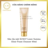 Sữa rửa mặt SUM37 Losec Summa Elixir Foam Cleanser 40ml