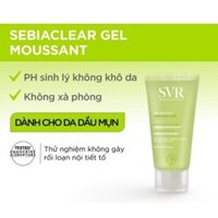 Sữa Rửa Mặt SVR Cho Da Dầu Mụn - SVR Sebiaclear Gel Moussant 200ml Làm Sạch Dịu Nhẹ, Không Gây Khô Da