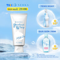 Sữa Rửa Mặt Tạo Bọt Chiết Xuất Đất Sét Trắng Senka Perfect White Clay New 14840 120g
