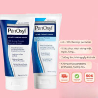 Sữa rửa mặt tạo bọt giảm mụn Panoxyl Acne Foaming Wash - Chai 136ml chứa 10% Benzoyl Peroxide.
