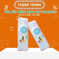 Sữa rửa mặt tạo bọt hữu cơ cho bé 5-14 tuổi Toofruit dừa - dứa 100ml