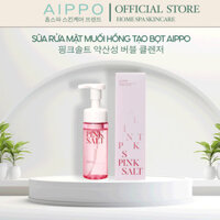 Sữa Rửa Mặt Tạo Bọt Muối Hồng AIPPO Pinksalt 155g Cân Bằng Độ PH Dưỡng Ẩm Làm Dịu Da