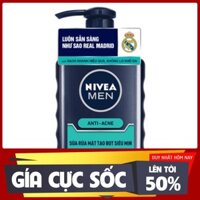 SỮA RỬA MẶT TẠO BỌT NIVEA MEN GIÚP NGỪA MỤN VƯỢT TRỘI 100ml - Hàng nhập khẩu