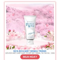 Sữa rửa mặt tạo bọt Senka Perfect White Clay 120g