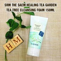 Sữa rửa mặt TẠO BỌT The Saem Healing Tea Garden Tea tree Cleansing Foam 150ml