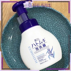 Sữa rửa mặt tạo bọt ý dĩ hatomugi the facial whip 160ml