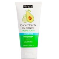 Sữa Rửa Mặt Tẩy Da Chết Dưa Leo và Bơ Beauty Formulas Cucumber & Avocado Facial Scrub 150ml