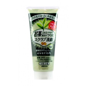 Sữa rửa mặt tẩy da chết trà xanh Everish Utena 135g