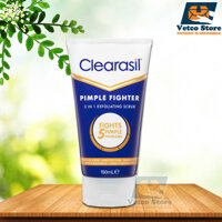 Sữa Rửa Mặt Tẩy Tế Bào Chết Clearasil Pimple Fighter 5 in 1 Exfoliating Scrub 150ml
