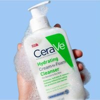 Sữa rửa mặt tẩy trang Cerave Hydrating Cream to Foam 355ml