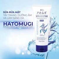 Sữa rửa mặt tẩy trang Hatomugi W Cleansing Foam 130g/tuýp x 48 tuýt nhập khẩu Nhật Bản