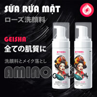 Sữa Rửa Mặt Tẩy Trang Và Dưỡng Ẩm Với Nước Hoa Hồng Hoa Hồng Geisha - Công Thức 3 Trong 1 - Kết Hợp Giảm Mụn Và Cấp Ẩm