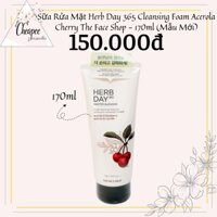 Sữa Rửa Mặt The Face Shop Herb Day 365 Cleansing Foam Acerola Cherry - 170ml