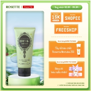 Sữa rửa mặt thu nhỏ lỗ chân lông Rosette Face Wash Pasta Sea Clay Smooth 120G