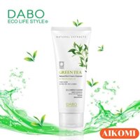 Sữa Rửa Mặt Trà Xanh Dabo Green Tea Natural Rich Foam 3in1 - Cleanser 180ml Chính Hãng Hàn Quốc