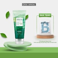 Sữa Rửa Mặt Trà Xanh Ottie Green Tea Cleansing Foam Sữa Rửa Mặt Dịu Nhẹ 150ml