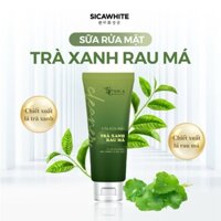 Sữa Rửa Mặt Trà Xanh Rau Má Sica White 100Ml, Ngăn Ngừa Và Hỗ Trợ Da Dầu Mụn