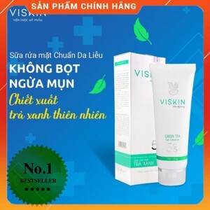 Sữa rửa mặt trà xanh Viskin Green Tea Gel Cleanser 100g