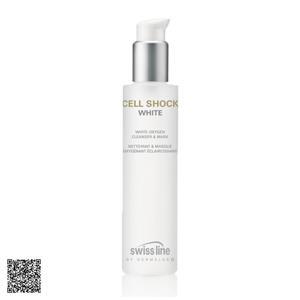 Sữa rửa mặt trắng da Cell Shock White Oxygen Cleanser & Mask Swissline