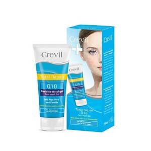 Sữa rửa mặt trắng da, ngừa mụn Crevil total repair Q10 face wash - 200ml