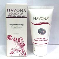 Sữa Rửa Mặt Trắng Da Ngừa Mụn HAVONA
